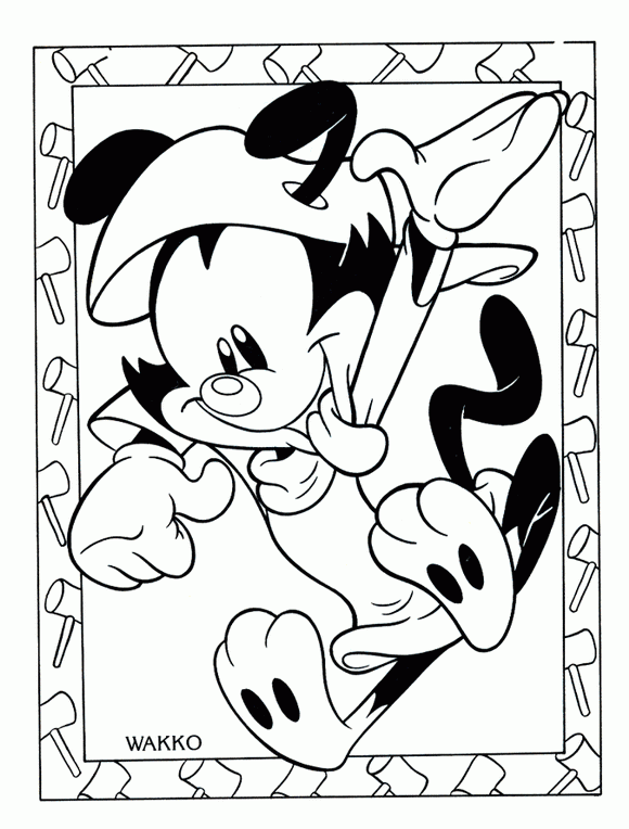 Plansa de colorat cu Animaniacs 5 11